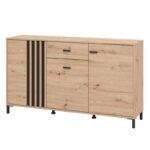 Κομοτα-Μπουφες Laval 157 3k1f3v Artisan Οακ/Μαυρο 157x40x90εκ - Image 4