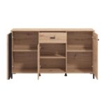 Κομοτα-Μπουφες Laval 157 3k1f3v Artisan Οακ/Μαυρο 157x40x90εκ - Image 5