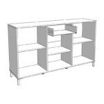 Κομοτα-Μπουφες Laval 157 3k1f3v Artisan Οακ/Μαυρο 157x40x90εκ - Image 7