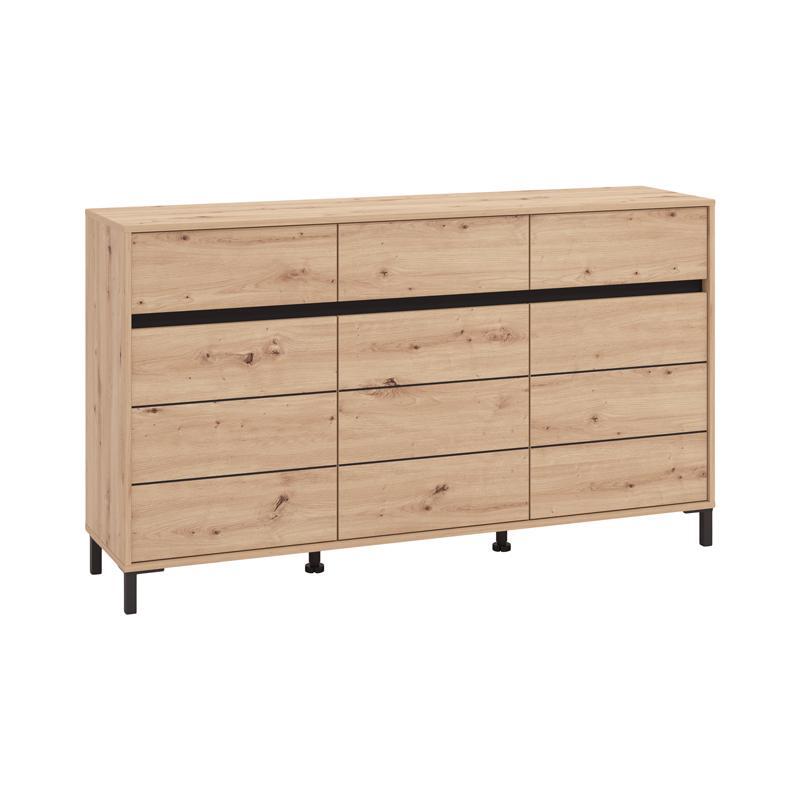 komota-mpoyfes-marron-157-3k3f3v-artisan-oak-mayro-matt-chroma-157x40x90ek1747077313 Κομοτα-Μπουφες Marron 157 3k3f3v Artisan Oak/Μαυρο Ματτ Χρωμα 157x40x90εκ - Image 1