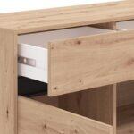 Κομοτα-Μπουφες Marron 157 3k3f3v Artisan Oak/Μαυρο Ματτ Χρωμα 157x40x90εκ - Image 6