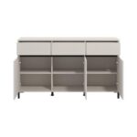 Κομοτα-Μπουφες Marron 157 3k3f3v Cashmere/Μαυρο Ματτ Χρωμα 157x40x90εκ - Image 4
