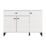 Κομοτα-Μπουφες Salamis 115 3k1f3v Λευκο Χρωμα 116x35x78εκ - Image 3