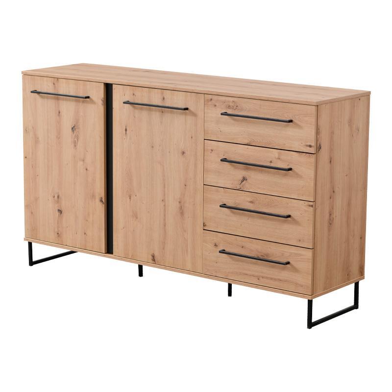 komota-mpoyfes-sardinia-3k4f-artisan-oak-mayro-159429251689674713 Κομοτα-Μπουφες Sardinia 3k4f Artisan Oak / Μαυρο 159x42x92.5εκ Srd - Image 1