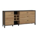 Κομοτα-Μπουφες Terrano Riviera Oak Χρωμα 187x40x85εκ