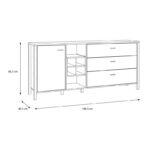 Κομοτα-Μπουφες Terrano Riviera Oak Χρωμα 187x40x85εκ - Image 5