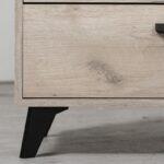 Κομοτα-Μπουφες Umbria 3k4f Grey Oak-Μαυρο 137x40x90εκ - Image 6