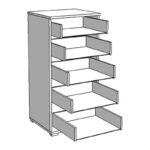 Κομοτα-Συρταριερα Duero 5f 45 Artisan Oak 45x40x95εκ - Image 5