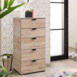Κομοτα-Συρταριερα Duero 5f 45 Grey Oak 45x40x95εκ - Image 2