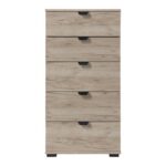 Κομοτα-Συρταριερα Duero 5f 45 Grey Oak 45x40x95εκ - Image 3