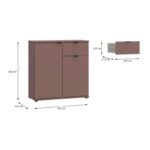 Κομοτα-Συρταριερα Firenze Terracotta Χρωμα 80x34x83εκ - Image 5