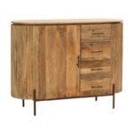 Κομοτα-Συρταριερα Fylliana Bhopal Golden Brown Χρωμα 120x40x90εκ