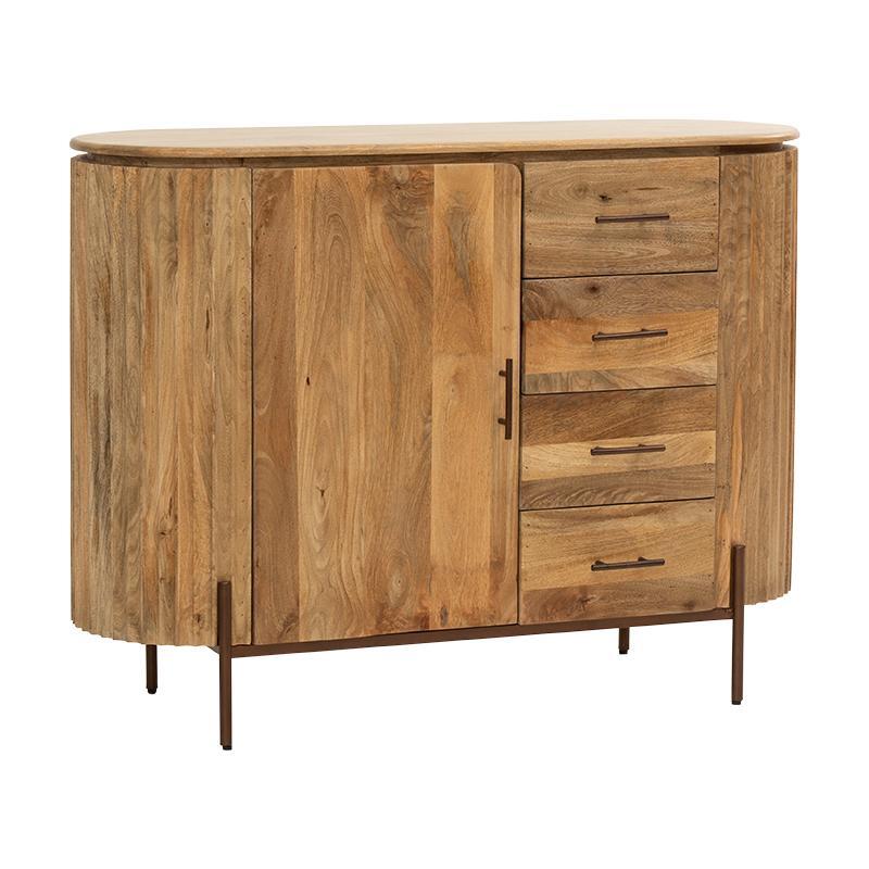komota-syrtariera-fylliana-bhopal-mango-wood-chroma-120x40x90ek1694009101 Κομοτα-Συρταριερα Fylliana Bhopal Golden Brown Χρωμα 120x40x90εκ - Image 1