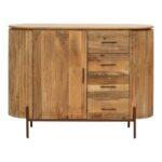 Κομοτα-Συρταριερα Fylliana Bhopal Golden Brown Χρωμα 120x40x90εκ - Image 2