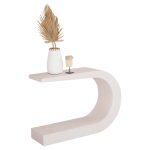 Κονσολα Σειρα Santorini HM18049 MDF Σε Υπολευκο Χρωμα 110x30x70υεκ.