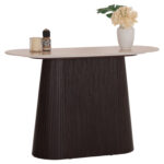 Κονσολα Cater HM18323 Κεραμικο Top Οψη Τραβερτινας-Mdf Βαση 120x40x78υεκ.
