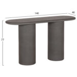 Κονσολα Kenji Fiber Cement Σε Γκρι HM6584.01 140x40x77υεκ. - Image 2