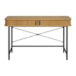Κονσολα Fylliana Curve Sonoma Χρωμα 120x48x76εκ - Image 2