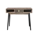Κονσολα Fylliana "Home" Μαυρο Με Grey Oak 90x35x75εκ