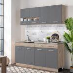 Κουζινα Dalila 160 Grey Oak / Γκρι 160x51,5x206,5εκ - Image 2