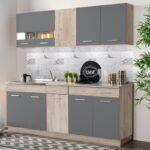 Κουζινα Dalila 200 Grey Oak / Γκρι 200x51,5x206,5εκ - Image 2