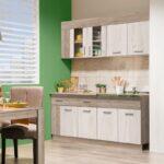 Κουζινα Leona 180 Grey Oak/White Oak 180x60/30x200εκ - Image 2