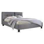Κρεβατι Billie 160x200 Εκ. Με Υφασμα Γκρι HM551.05