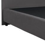 Κρεβατι Malena Απο Γκρι Βελουδο HM638.10 Για Στρωμα 150x200 Εκ. - Image 5
