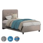 Κρεβατι Dolores Μπεζ Υφασμα HM649.22 Για Στρωμα 90x200 Εκ.