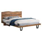 Κρεβατι Nicole HM8218.11 Απο Μασιφ Ξυλο Ακακιας 212,5x180x106εκ. Για Στρωμα 160χ200