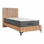 Κρεβατι Fylliana Alicante Natural Canella Oak Χρωμα 100x210x110εκ (90x200) - Image 3