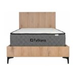 Κρεβατι Fylliana Alicante Natural Canella Oak Χρωμα 100x210x110εκ (90x200) - Image 4