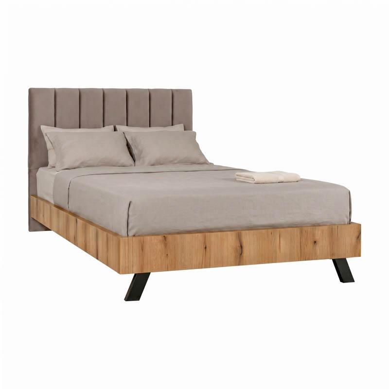 krebati-fylliana-lorenzo-taupe-chroma-133x214x118ek-120x2001778221501 ΚΡΕΒΑΤΙ Fylliana Lorenzo TAUPE ΧΡΩΜΑ 133x214x118εκ (120x200) - Image 1