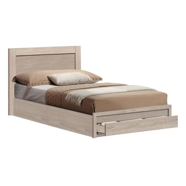 krebati-melany-hm34602-me-1-syrtari-sona Κρεβατι Melany HM346.02 Με 1 Συρταρι Sonoma 90χ190 Εκ. - Image 1