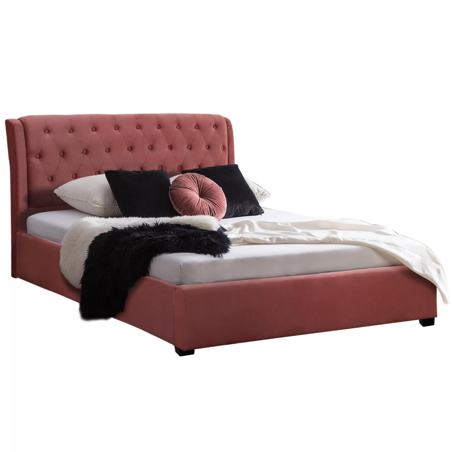 krebati-odalys-150x200-beloydo-yfasma-sa Κρεβατι Odalys 150x200 Βελουδο Υφασμα Σαπιο Μηλο HM549.12 164x223x100 Εκ. - Image 1
