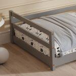 Κρεβατι Παιδικο Houser HM676.05 Τ.montessori Ξυλο Πευκο Γκρι- 190x90εκ - Image 7