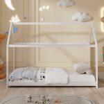 Κρεβατι Παιδικο Pepe HM677.03 Τ.montessori Ξυλο Πευκο Λευκο- 190x90εκ - Image 4