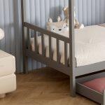 Κρεβατι Παιδικο Klarice HM680.05 τ.montessori-2 Συρταρια- Ξυλο Πευκου γκρι-190x90εκ - Image 6