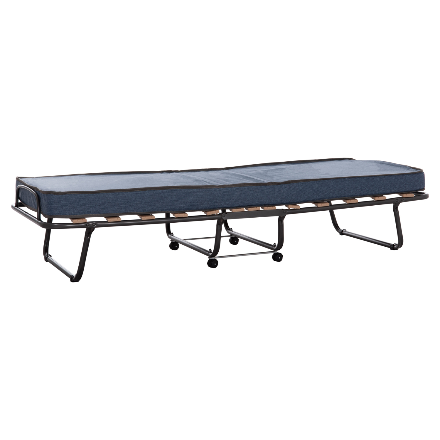 krebati-rantzo-italias-fb939302-metallik Κρεβατι-Ραντζο Ιταλιας Noble HM393.02 Μεταλλικο Με Ροδες & Στρωμα 9εκ Γκρι 80x182x37.5υεκ. - Image 1
