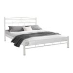 Κρεβατι Σιδερενιο Fylliana Calliope Λευκο Χρωμα 150x210x99εκ (140x200εκ)