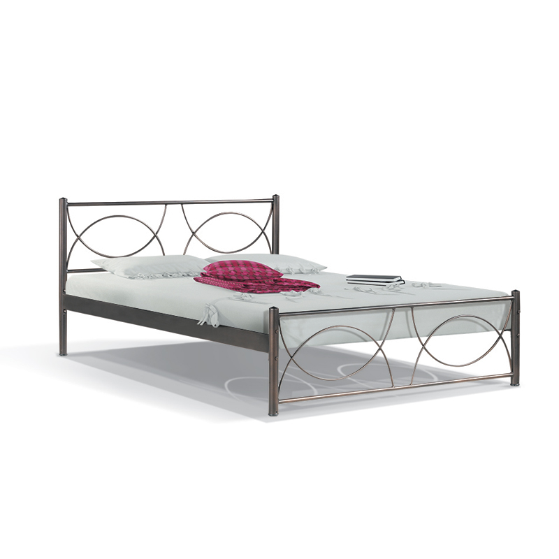 krebati-siderenio-kafe-william-140200-3 Κρεβατι Σιδερενιο Fylliana Καφε William 140x200εκ - Image 1