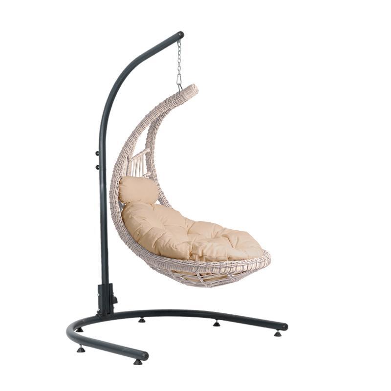 kremasti-metalliki-polythrona-folia-fylliana-sarika-cappuccino-chroma-121x147x200ek1678359903 Κρεμαστη Μεταλλικη Πολυθρονα-Φωλια Fylliana "Sarika" Cappuccino Χρωμα 121x147x200εκ - Image 1