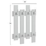 Κρεμαστρα Εισοδου Wesson HM8940.11 Μελαμινη Σε Λευκο 64x4x79υεκ. - Image 2