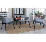 Luxor Grey-Anthracite Lounge Σαλόνι Πλαστικό