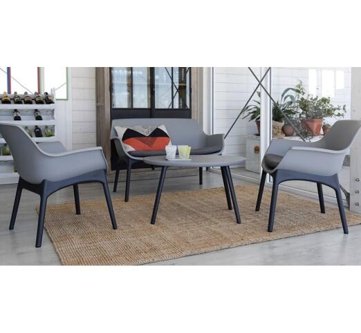 luxor-lounge-set-resin-491-5955 Luxor Grey-Anthracite Lounge Σαλόνι Πλαστικό - Image 1