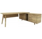 Maxim Kos Διευθυντικό Γραφείο Premium Μελαμίνης με Storage Unit