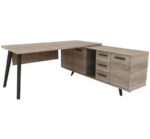 Maxim Aiolos B. Διευθυντικό Γραφείο Premium Μελαμίνης με Storage Unit