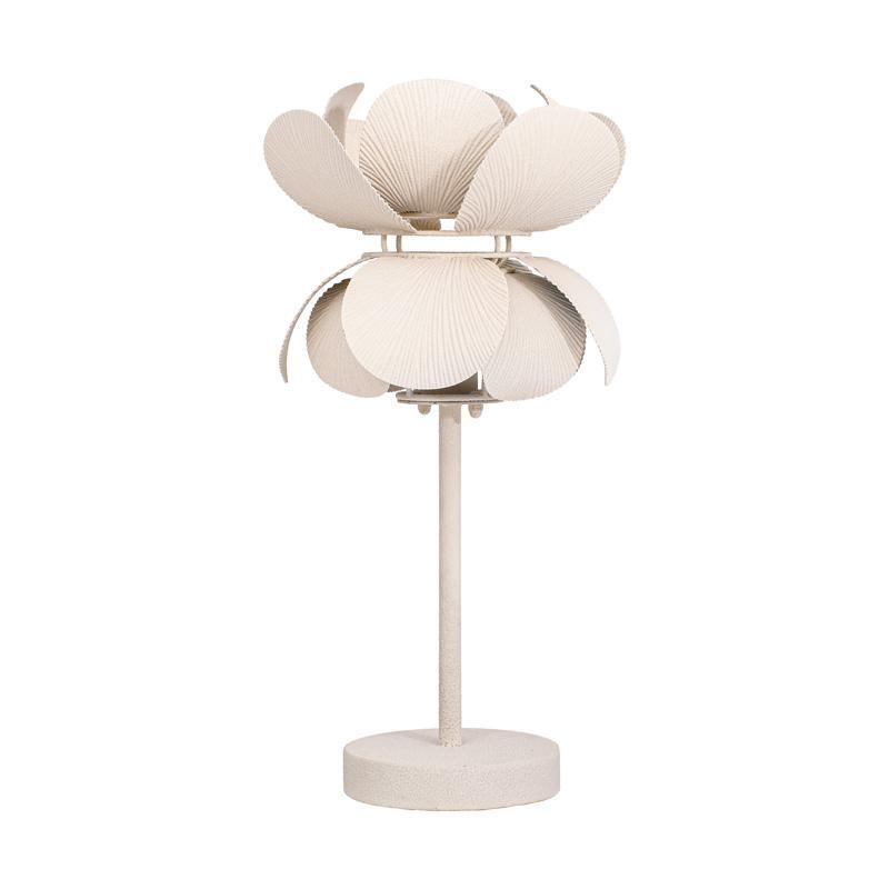 metalliki-epitrapezia-lampa-fylliana-fl610551-krem-chroma-26x55ek1747310116 Μεταλλικη Επιτραπεζια Λαμπα Fylliana FL610551 Κρεμ Χρωμα 26x55εκ - Image 1