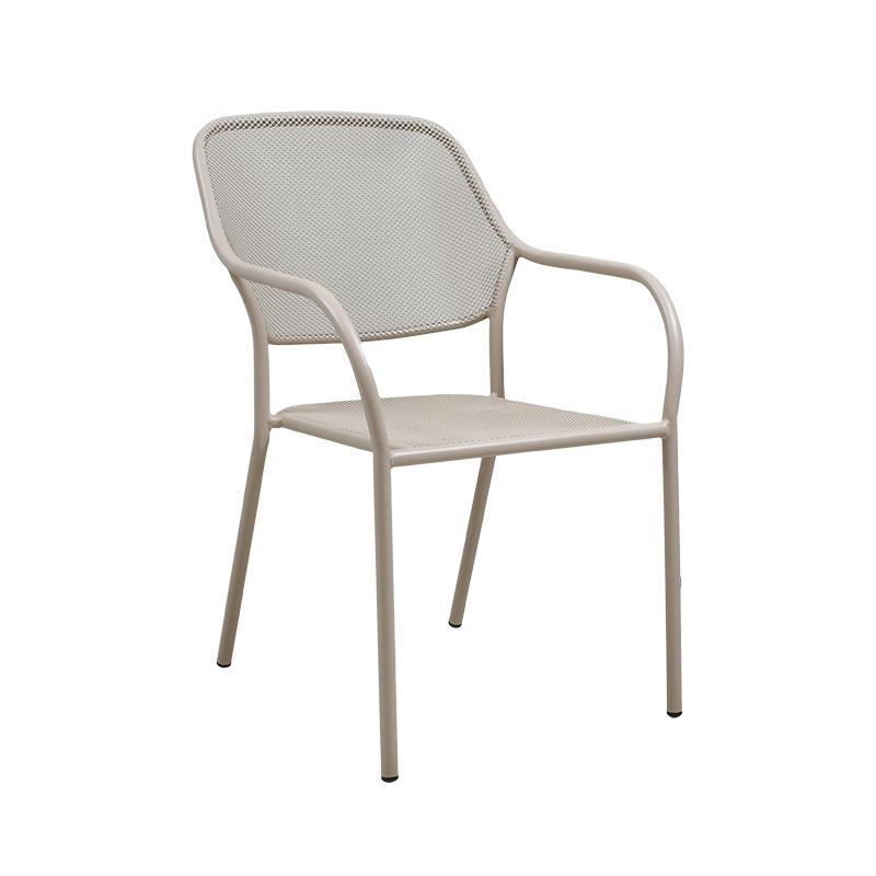 metalliki-karekla-exochis-fylliana-23722-mpez-chroma-54x69x83ek1724141403 Μεταλλικη Καρεκλα Εξοχης Fylliana 23722 Μπεζ Χρωμα 54x69x83εκ - Image 1