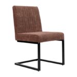 Μεταλλικη Καρεκλα Τραπεζαριας Fylliana Evita Taupe Χρωμα 50x47x85εκ